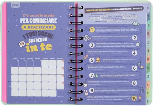 Mr.Wonderful - Diario scolastico Teen piccolo 2023-2024 Settimanale Mint - Rendilo possibile - 4