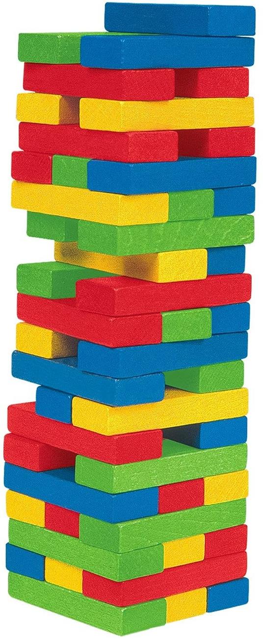 Torre Legno Colorato 54 pz