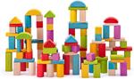 Toddler wooden blocks- natural/colored 2,5 cm