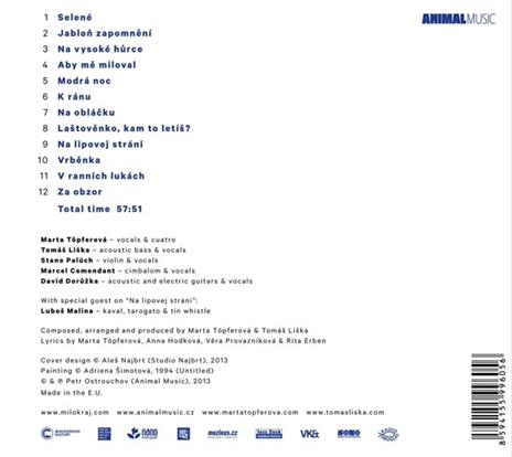 Milokraj - CD Audio di Marta Topferova - 2