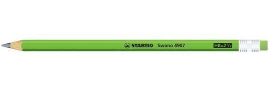 Matita in grafite - STABILO Swano fluo in Verde Fluo - Gradazione HB - 2