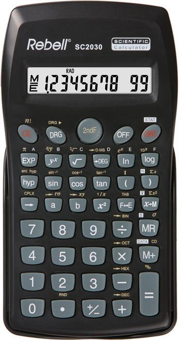 Rebell SC2030 calcolatrice Tasca Calcolatrice scientifica Nero - 2
