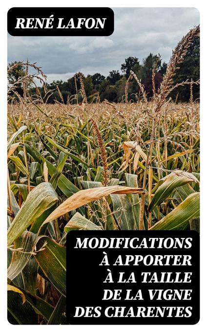 Modifications à apporter à la taille de la vigne des Charentes