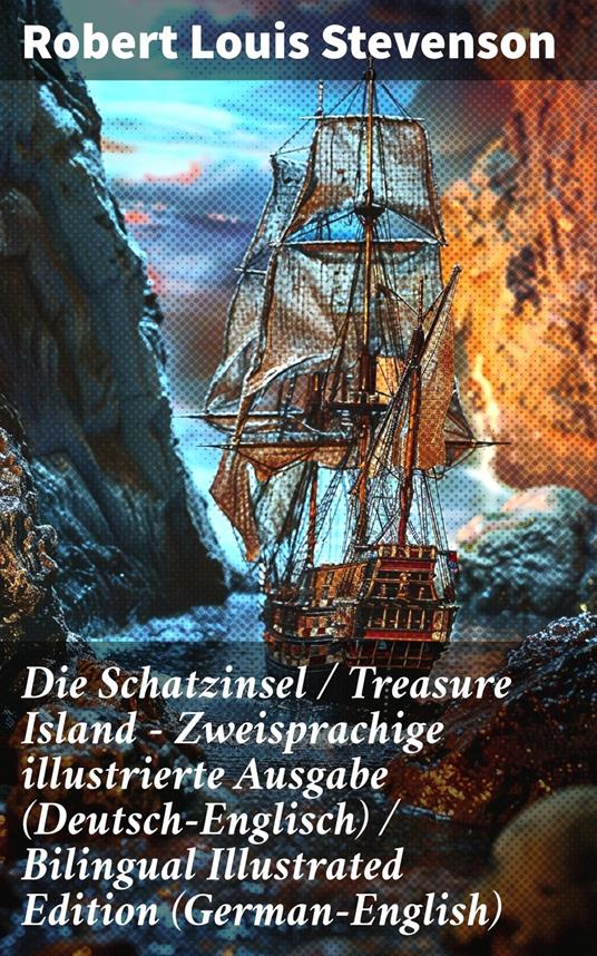 Die Schatzinsel / Treasure Island - Zweisprachige illustrierte Ausgabe (Deutsch-Englisch) / Bilingual Illustrated Edition (German-English) - Robert Louis Stevenson,Heinrich Conrad - ebook