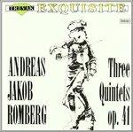 Quintetto X Fl, Vl, 2 Vla, Vlc n.1, 2 E3 Op.41 (Digipack) - CD Audio di Andreas Jakob Romberg