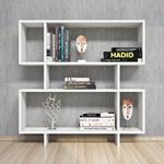 Libreria Hera in Truciolare Melaminico, PVC, Bianco, EPIKASA