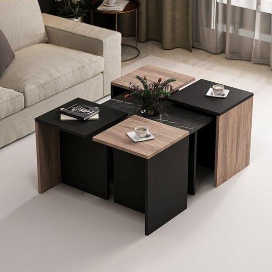 Tavolini da caffè Tavolo Tavolino Rettangolare in Tatami Tavolo Basso da Meditazione Tavolo a baldacchino da Balcone Color : Brown, Size : 100 * 60 * 35cm 