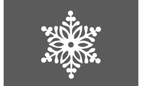 Decorazione in Metallo Fiocco di Neve 3 in Metallo, Bianco, EPIKASA