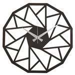 Orologio Geometrico 7 in Metallo, Nero, Argento, EPIKASA