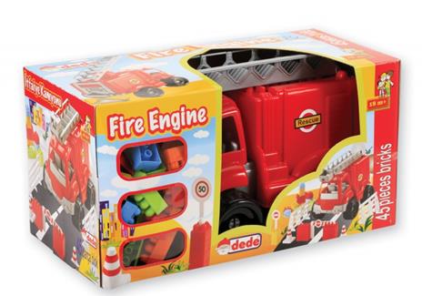 dede Camion Vigili del Fuoco + Costruzioni 45 pz - 3