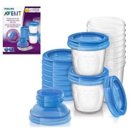 Avent Completo Contenitori Via Latte Materno