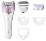 Philips Satinelle Advanced Epilatore Wet&Dry con 5 accessori per gambe, corpo e viso BRE63500