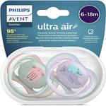Philips Avent SCF085/18 Ciuccio Ultra Air senza BPA per bambini da 6 a 18 mesi