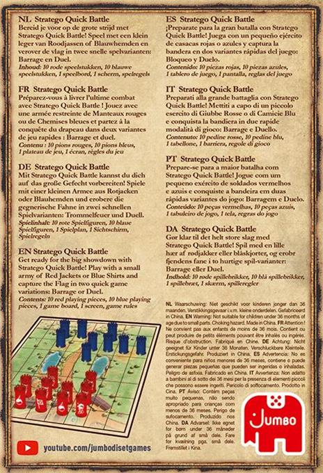 Stratego Quick Battle Board game Strategia - 6