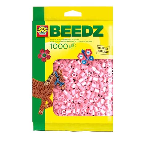 SES Creative Beedz Confezione di 1000 perline rosa da stirare per bambini SES - 2