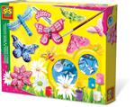 SES Creative Set per modellare e dipingere una farfalla con brillantini per bambini