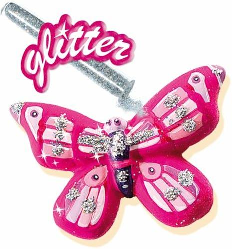 SES Creative Set per modellare e dipingere una farfalla con brillantini per bambini - 2