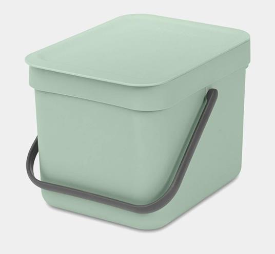 Brabantia Pattumiera Sort&Go 6 Lt Jade Green Accessori Pulizia Casa