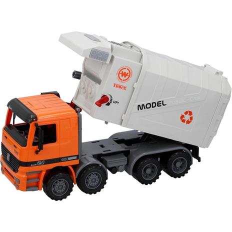 Camion Ecologico Giocattolo Bambini con Cestello Sollevabile e Bidone Scala 1:12 - 2