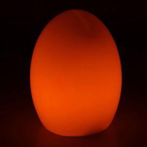 Lampada Tavolo Effetto Fiamma Led Grunding Egg Flaming Lume Luce Notte Comodino - 3