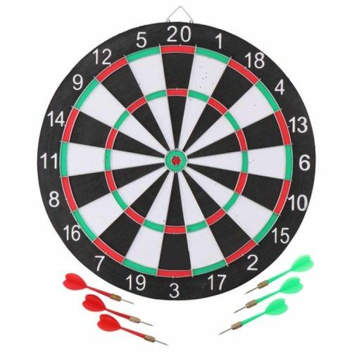 Dart Game Gioco Tirassegno Bersaglio 6 Freccette Metallo Da Muro