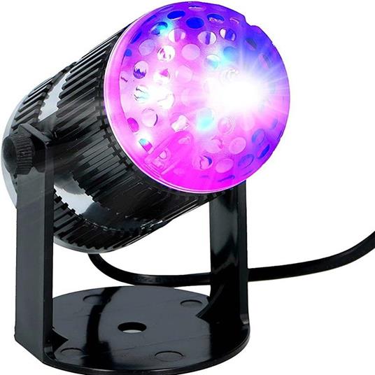 Lampada Roteante Lampadina RGB Effetti Luce LED Luci Discoteca Natale Feste - 2