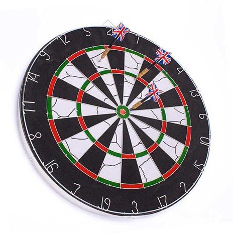 Dart Game Gioco Tirassegno Bersaglio con Freccette Modello Deluxe Diametro 45 cm - 3