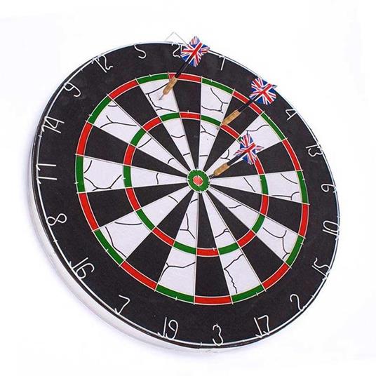 Dart Game Gioco Tirassegno Bersaglio con Freccette Modello Deluxe Diametro 45 cm - 3