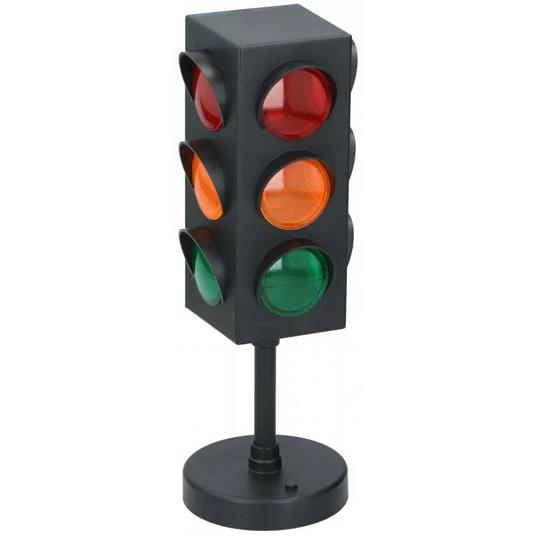 Mini Semaforo Giocattolo Lampada da Tavolo con Luci a Batteria 10 x 27 cm - 2