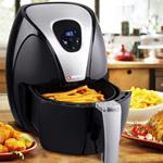 Friggitrice Aria Calda Digitale Senza Olio Airfryer 2,4Lt Frigge Cuoce 1500W