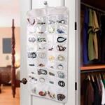 Organizzatore Organizer Di Gioielli Da Appendere Doppio Lato 72 Tasche Jewellery