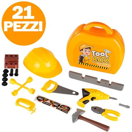 Attrezzi Ferramenta Fai da Te per Bambini con Scatola Toolbox Playset Eddy Toys