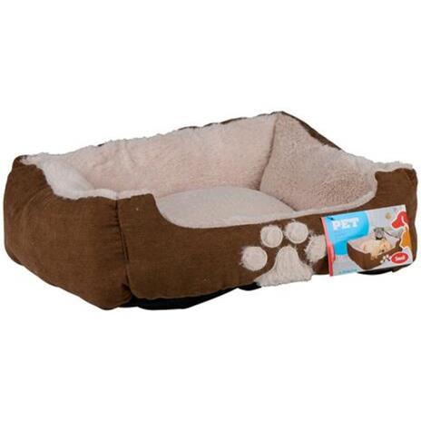 Cuccia Letto per Cani Gatti Cuscino per Animali Domestici con Stampa 63x51x18cm - 2