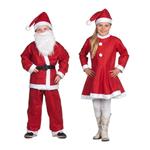 Vestito Vestitino Per Bambini Babbo Natale Bambini E Bambine Da 6 A 9 Anni Rosso