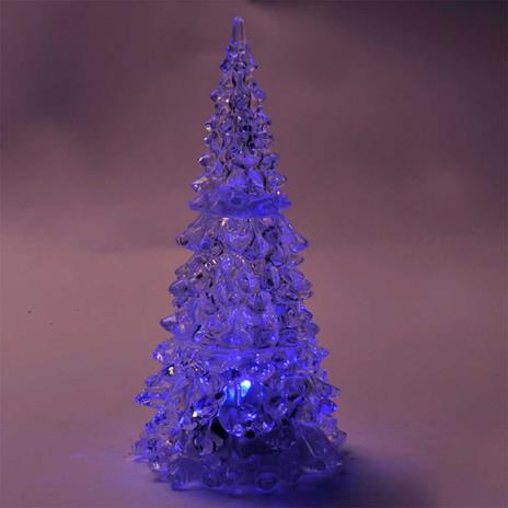 Albero Di Natale 22,5Cm Con Illuminazione Led Cambia Colore - 3