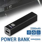 Power Bank 2200mAh USB Caricabatteria Ricarica Portatile Smartphone Grundig Nero
