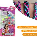 Kit Braccialetti Intrecciati 9 Pezzi Bracciali 10x6x3 Scuola Regalo Eddy Toys