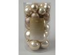 30 Palline Di Natale Perla Opaco/Lucido/Glitter Addobbi Decoro