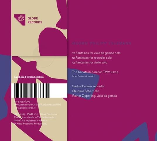 The Solo Fantasias - CD Audio di Georg Philipp Telemann - 2