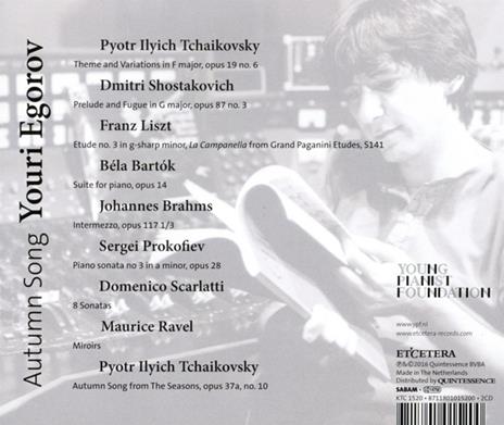 Autumn Songs - CD Audio di Youri Egorov - 2