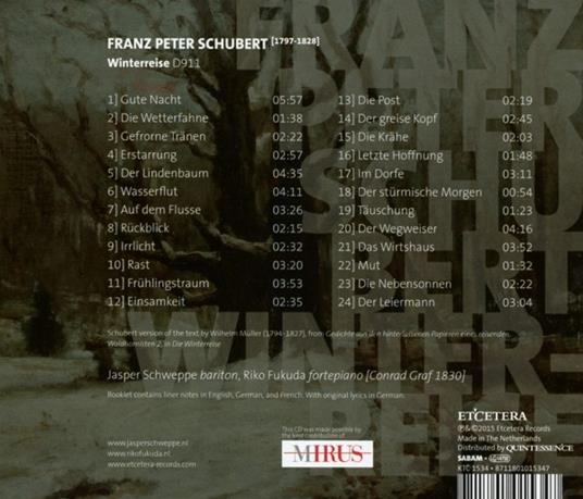 Winterreise - CD Audio di Franz Schubert - 2