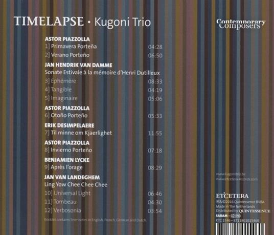 Astor Piazzolla - Timelapse - Kugoni Trio - CD Audio - 2