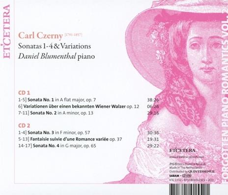 Fpr Vol.2 Sonatas 1-4 - CD Audio di Carl Czerny - 2