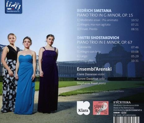 Piano Trios - CD Audio di Bedrich Smetana - 2