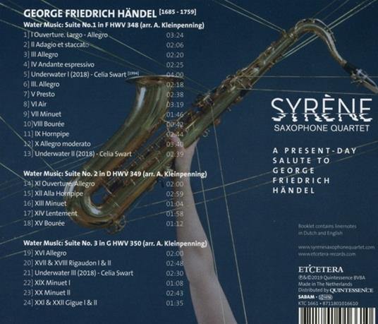 Water Works - CD Audio di Syrene Saxophone Quartet - 2
