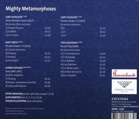 Mighty Metamorphoses - CD Audio di Peter Verhoyen - 2