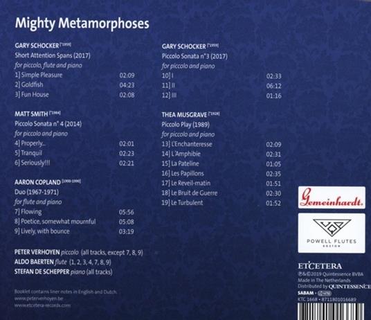Mighty Metamorphoses - CD Audio di Peter Verhoyen - 2