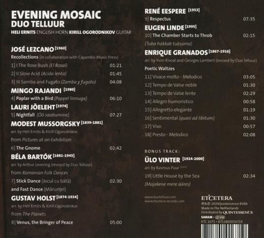 Evening Mosaic - CD Audio di Heli-Kirill Ogorodnikov Ernits - 2