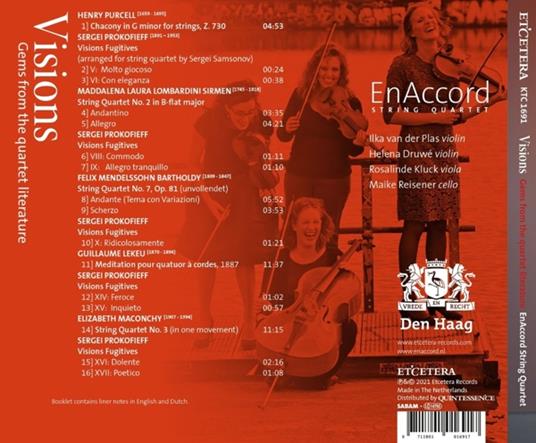 Visions - CD Audio di Enaccord String Quartet - 2