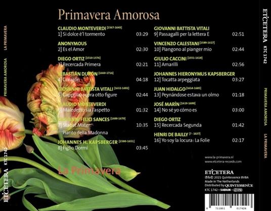 Primavera Amorosa - CD Audio di La Primavera Ensemble - 2